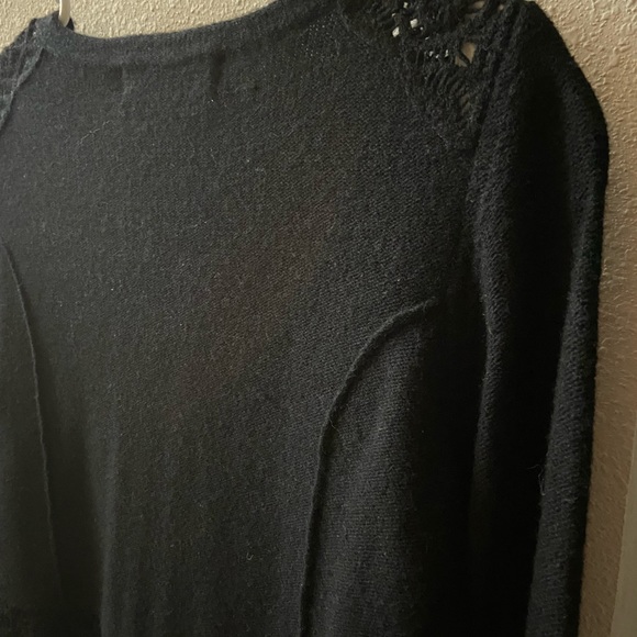 Sparrow by Anthro Wool Cardigan with Lace Detail - Picture 5 of 6